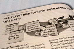 Broschüre des Bon Courage e.V. Borna: "Von außen sieht es nicht so schlimm aus ..." Foto: Patrick Kulow Broschüre des Bon Courage e.V. Borna: "Von außen sieht es nicht so schlimm aus ..." Foto: Patrick Kulow