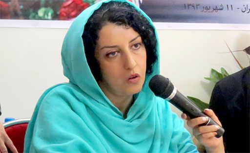 iranische Journalistin und Menschenrechtsverteidigerin Narges Mohammadi