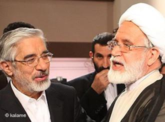 Mehdi Karroubi and Mir Hossein Mousavi